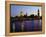 Big Ben, Houses of Parliament and River Thames at Dusk, London, England-Richard I'Anson-Framed Premier Image Canvas