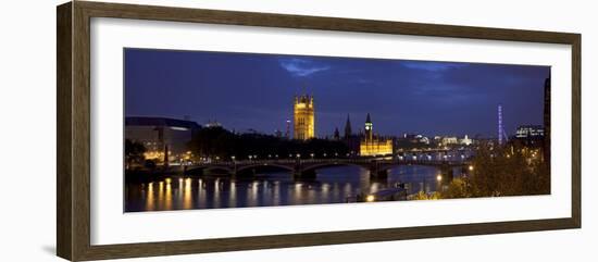 Big Ben, Houses of Parliament and River Thames, London, England-Jon Arnold-Framed Photographic Print