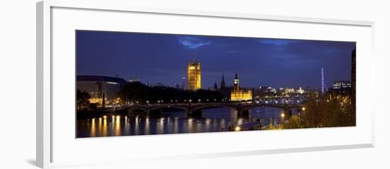 Big Ben, Houses of Parliament and River Thames, London, England-Jon Arnold-Framed Photographic Print