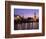 Big Ben, Houses of Parliament and the River Thames at Dusk, London, England-Howie Garber-Framed Photographic Print