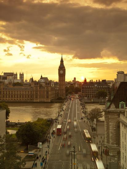 'Big Ben, Houses of Parliament and Westminster Bridge, London, England ...