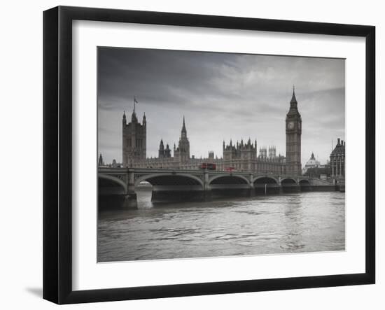 Big Ben, Houses of Parliament and Westminster Bridge, London, England, Uk-Jon Arnold-Framed Photographic Print