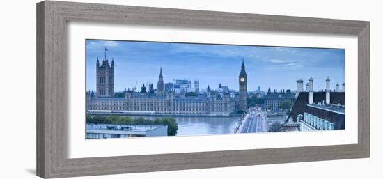 Big Ben, Houses of Parliament and Westminster Bridge, London, England, Uk-Jon Arnold-Framed Photographic Print