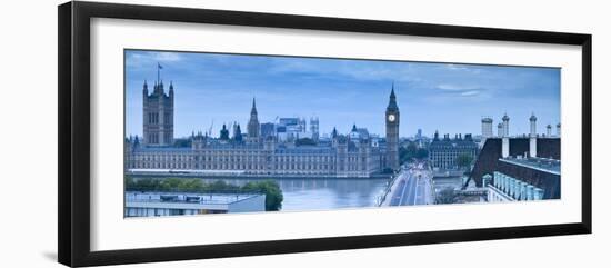 Big Ben, Houses of Parliament and Westminster Bridge, London, England, Uk-Jon Arnold-Framed Photographic Print