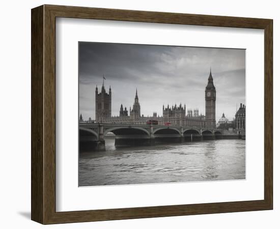 Big Ben, Houses of Parliament and Westminster Bridge, London, England, Uk-Jon Arnold-Framed Photographic Print