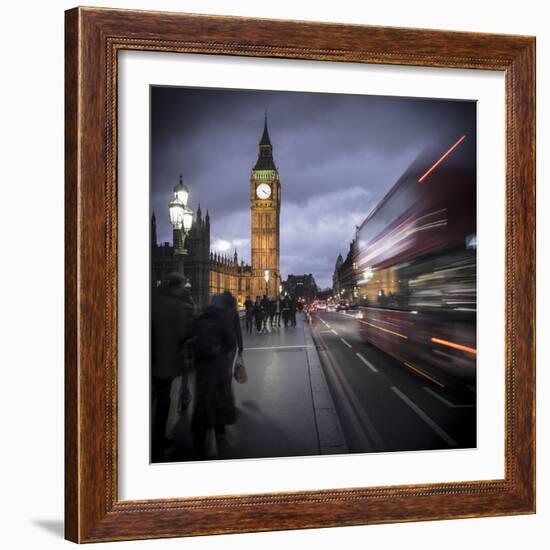 Big Ben, Houses of Parliament and Westminster Bridge, London, England-Jon Arnold-Framed Photographic Print