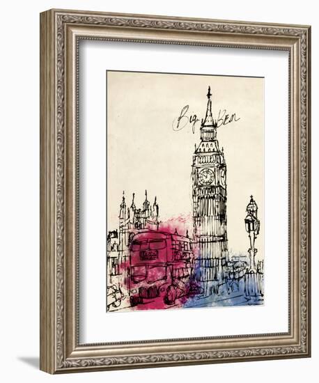 Big Ben in Pen-Morgan Yamada-Framed Art Print