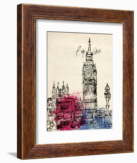 Big Ben in Pen-Morgan Yamada-Framed Art Print