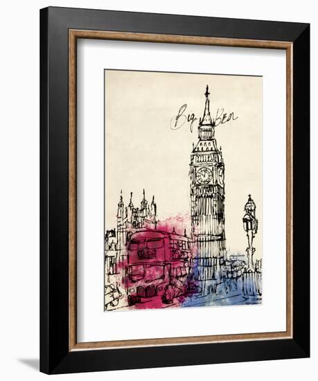 Big Ben in Pen-Morgan Yamada-Framed Art Print