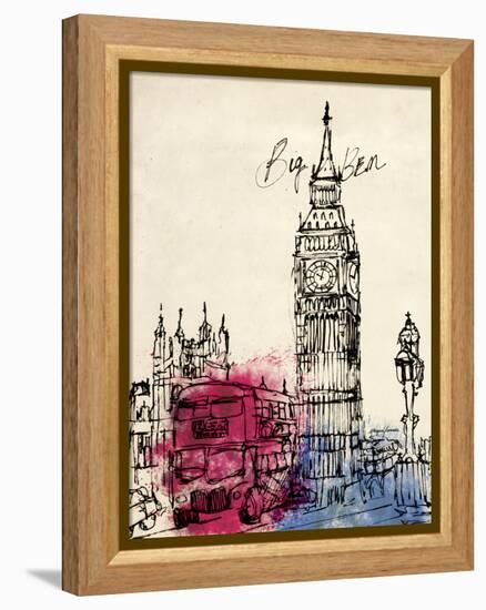 Big Ben in Pen-Morgan Yamada-Framed Stretched Canvas