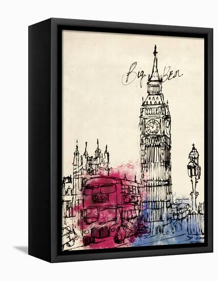 Big Ben in Pen-Morgan Yamada-Framed Stretched Canvas