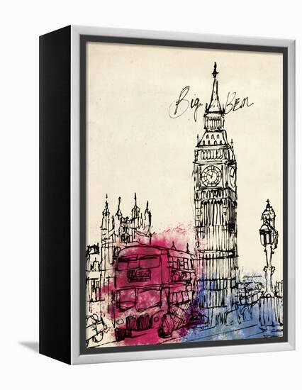 Big Ben in Pen-Morgan Yamada-Framed Stretched Canvas