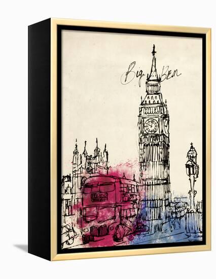 Big Ben in Pen-Morgan Yamada-Framed Stretched Canvas