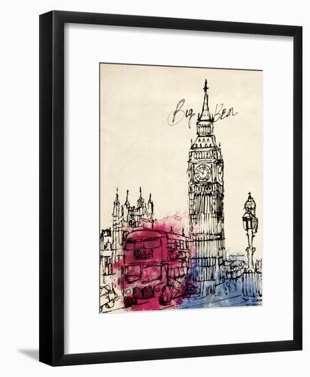 Big Ben in Pen-Morgan Yamada-Framed Art Print