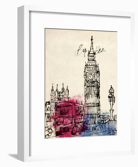 Big Ben in Pen-Morgan Yamada-Framed Art Print