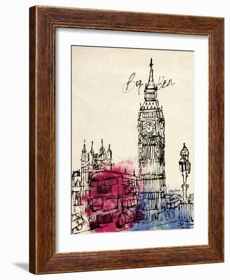 Big Ben in Pen-Morgan Yamada-Framed Art Print