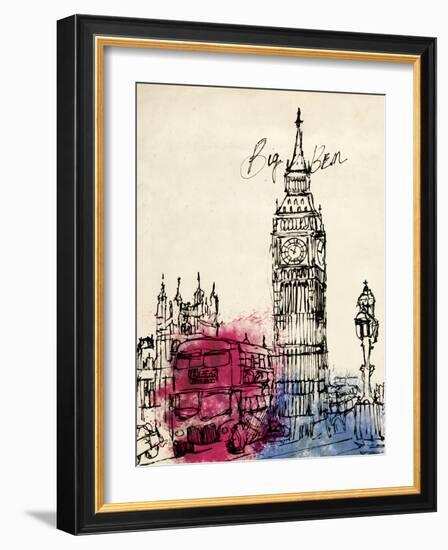 Big Ben in Pen-Morgan Yamada-Framed Art Print