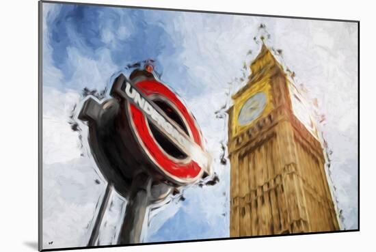 Big Ben - In the Style of Oil Painting-Philippe Hugonnard-Mounted Giclee Print