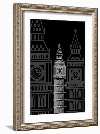 Big Ben Night-Cristian Mielu-Framed Art Print