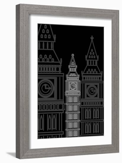 Big Ben Night-Cristian Mielu-Framed Art Print