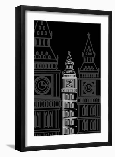 Big Ben Night-Cristian Mielu-Framed Art Print