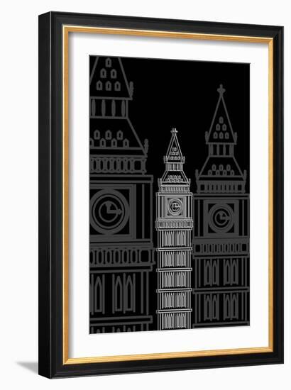 Big Ben Night-Cristian Mielu-Framed Art Print