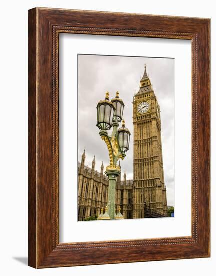 Big Ben or Great Bell, Palace of Westminster, Houses of Parliament, London, England.-Michael DeFreitas-Framed Photographic Print