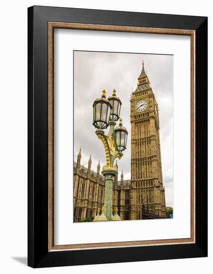 Big Ben or Great Bell, Palace of Westminster, Houses of Parliament, London, England.-Michael DeFreitas-Framed Photographic Print