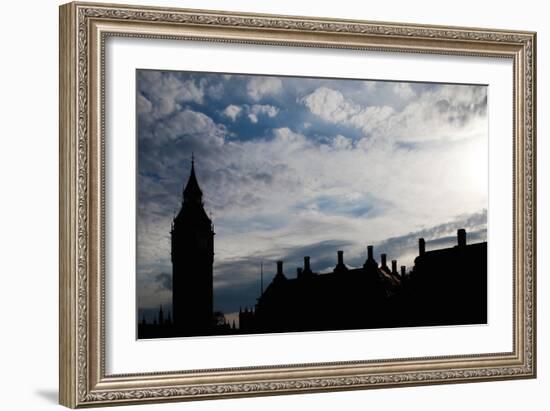 Big Ben Silhouette, London-Felipe Rodriguez-Framed Photographic Print