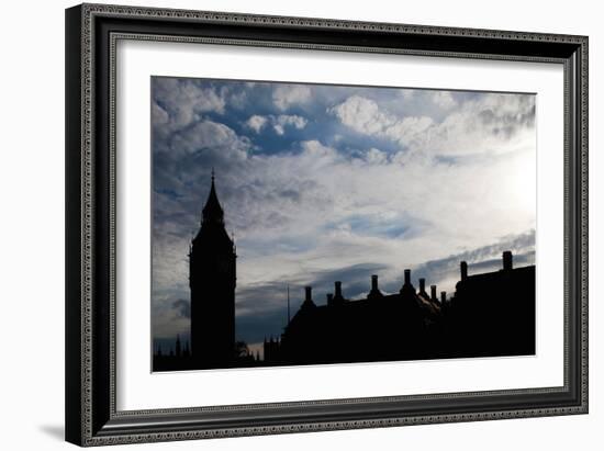 Big Ben Silhouette, London-Felipe Rodriguez-Framed Photographic Print