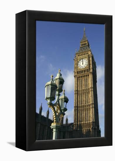 Big Ben Stopped, Palace of Westminster, London, 2005-Peter Thompson-Framed Premier Image Canvas