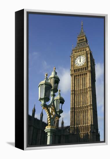 Big Ben Stopped, Palace of Westminster, London, 2005-Peter Thompson-Framed Premier Image Canvas