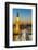 Big Ben (the Elizabeth Tower) and busy traffic on Westminster Bridge at dusk, London, England, Unit-Fraser Hall-Framed Photographic Print