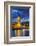 Big Ben (the Elizabeth Tower) and Westminster Bridge at dusk, London, England, United Kingdom, Euro-Fraser Hall-Framed Photographic Print