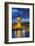 Big Ben (the Elizabeth Tower) and Westminster Bridge at dusk, London, England, United Kingdom, Euro-Fraser Hall-Framed Photographic Print