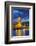 Big Ben (the Elizabeth Tower) and Westminster Bridge at dusk, London, England, United Kingdom, Euro-Fraser Hall-Framed Photographic Print