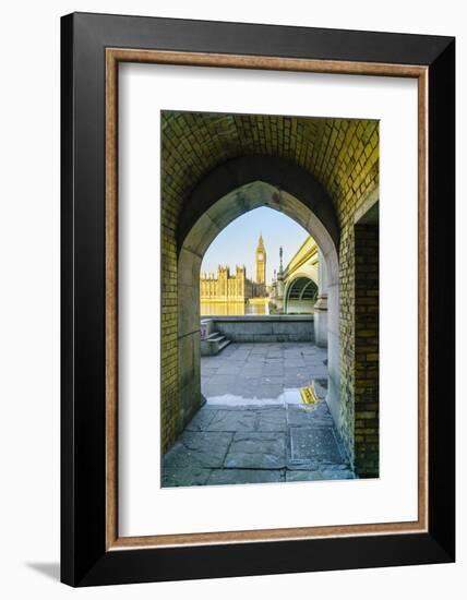 Big Ben, the Palace of Westminster and Westminster Bridge, London, England, United Kingdom, Europe-Fraser Hall-Framed Photographic Print