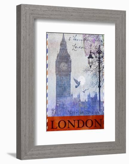 Big Ben Tower, London-Chris Vest-Framed Premium Giclee Print