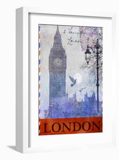 Big Ben Tower, London-Chris Vest-Framed Art Print