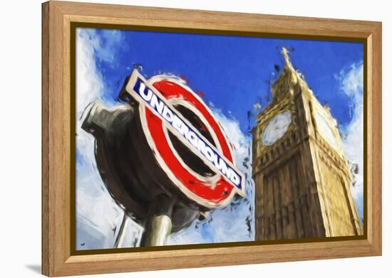 Big Ben Underground - In the Style of Oil Painting-Philippe Hugonnard-Framed Premier Image Canvas