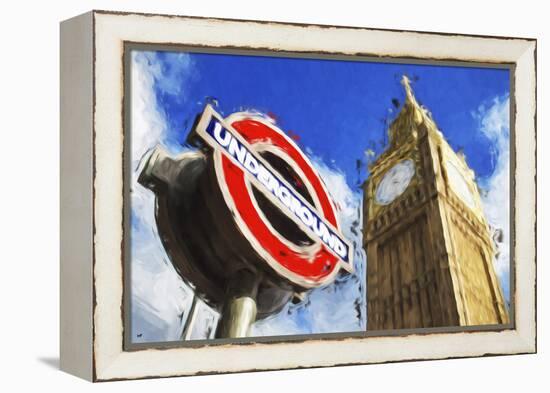 Big Ben Underground - In the Style of Oil Painting-Philippe Hugonnard-Framed Premier Image Canvas