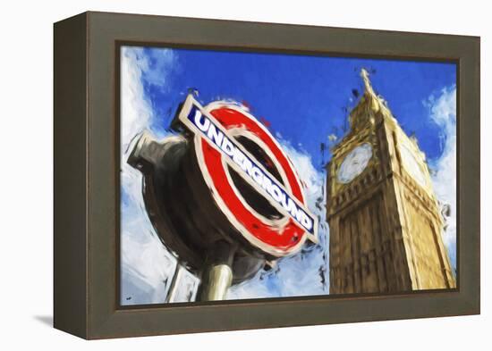 Big Ben Underground - In the Style of Oil Painting-Philippe Hugonnard-Framed Premier Image Canvas