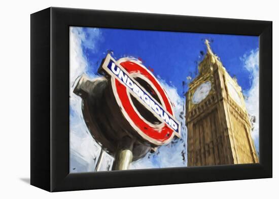 Big Ben Underground - In the Style of Oil Painting-Philippe Hugonnard-Framed Premier Image Canvas