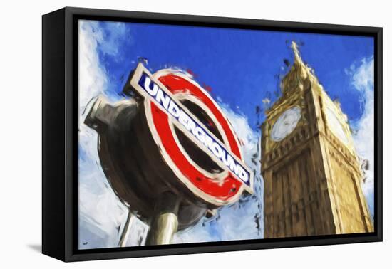 Big Ben Underground - In the Style of Oil Painting-Philippe Hugonnard-Framed Premier Image Canvas