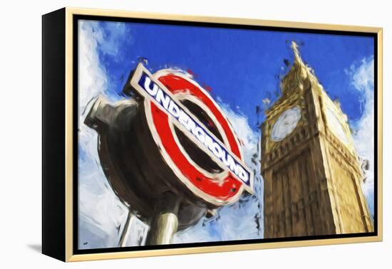 Big Ben Underground - In the Style of Oil Painting-Philippe Hugonnard-Framed Premier Image Canvas