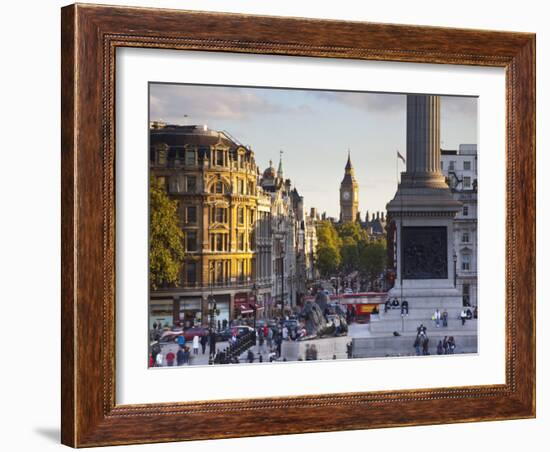 Big Ben, Whitehall and Trafalgar Sqaure, London, England-Jon Arnold-Framed Photographic Print