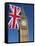 Big Ben with Union Flag, Westminster, UNESCO World Heritage Site, London, England, United Kingdom, -Stuart Black-Framed Premier Image Canvas