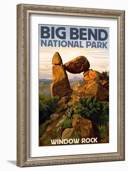 Big Bend National Park, Texas - Window Rock-Lantern Press-Framed Premium Giclee Print