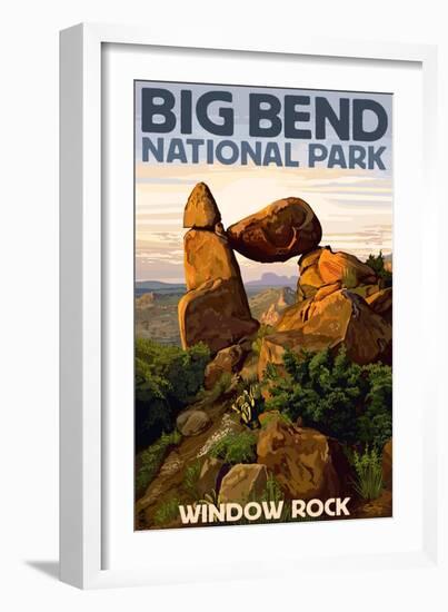 Big Bend National Park, Texas - Window Rock-Lantern Press-Framed Premium Giclee Print