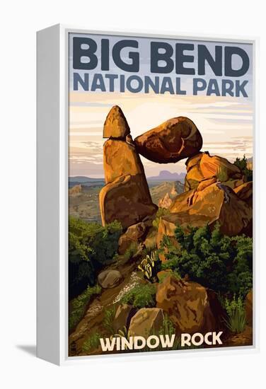 Big Bend National Park, Texas - Window Rock-Lantern Press-Framed Stretched Canvas